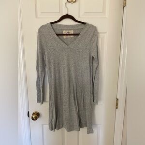 Grey sweater dress